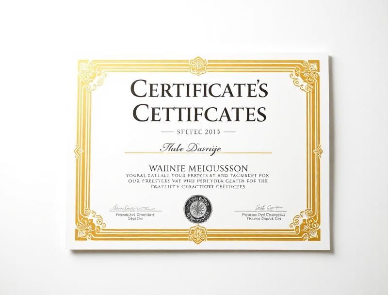 Certificates