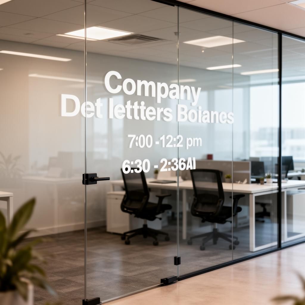Window Vinyl Lettering