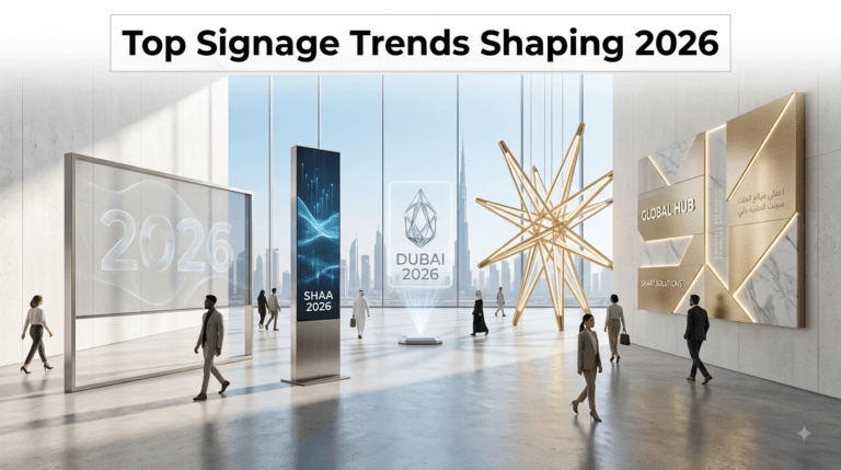 Top Signage Trends Shaping 2026